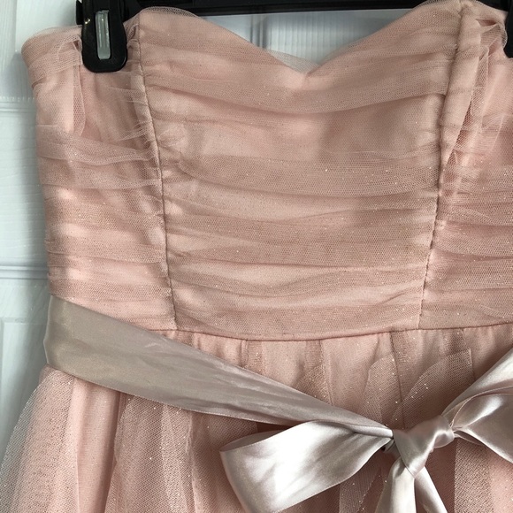 Le Chateau Champagne Glitter Formal Dress - Size 7 - Picture 2 of 6